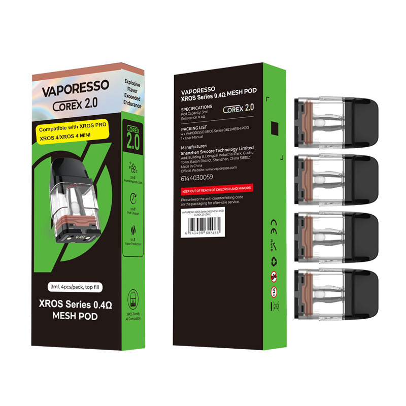 Wklad Vaporesso Xros series 0.4 ohm - 3ml CoreX 4szt - Opakowanie